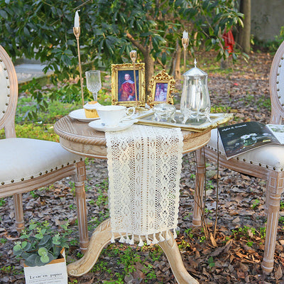 Cotton Lace Table Runner, 240 cm