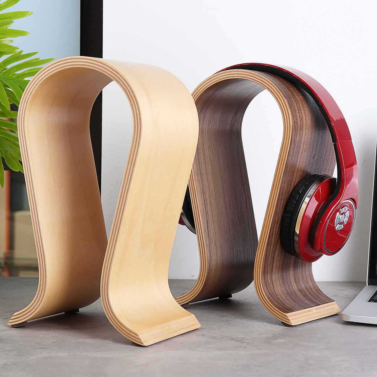 Bentwood Headphone Stand