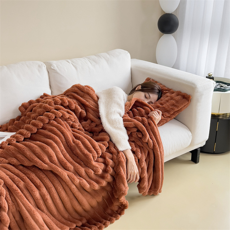 Miorvale Ribbed Fleece Throw