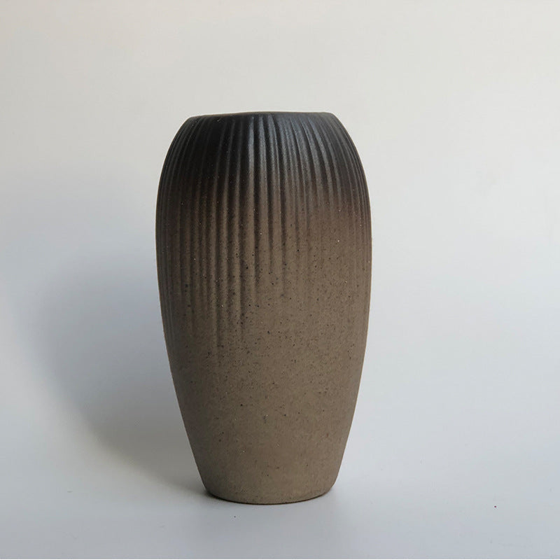 Rustic Glazed Ceramic Bud Vase