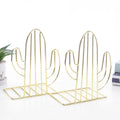Metal Cactus Bookends (Pair)