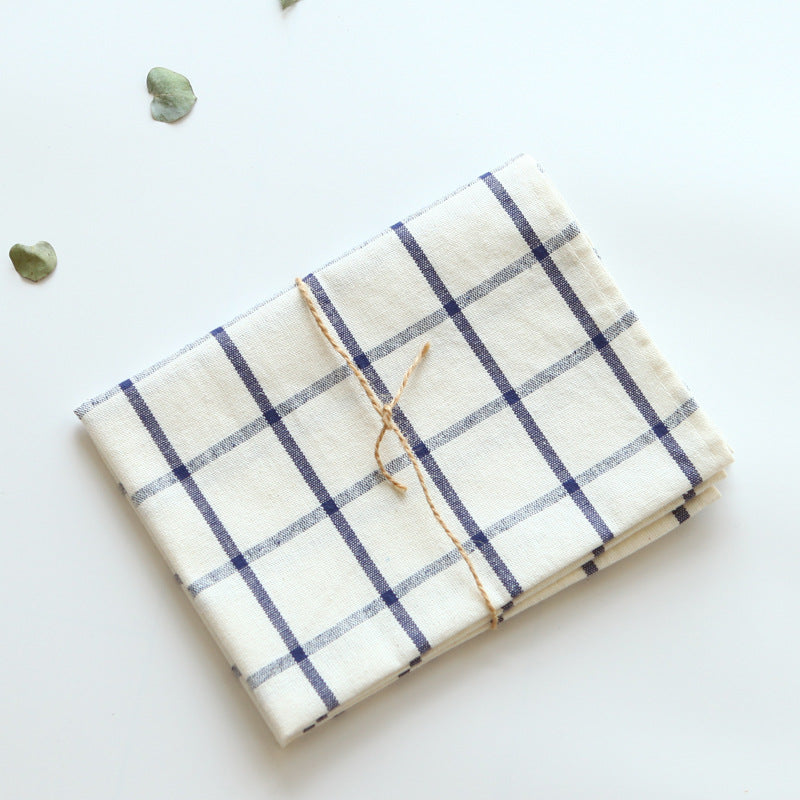 Blue and White Cotton Kitchen Towel