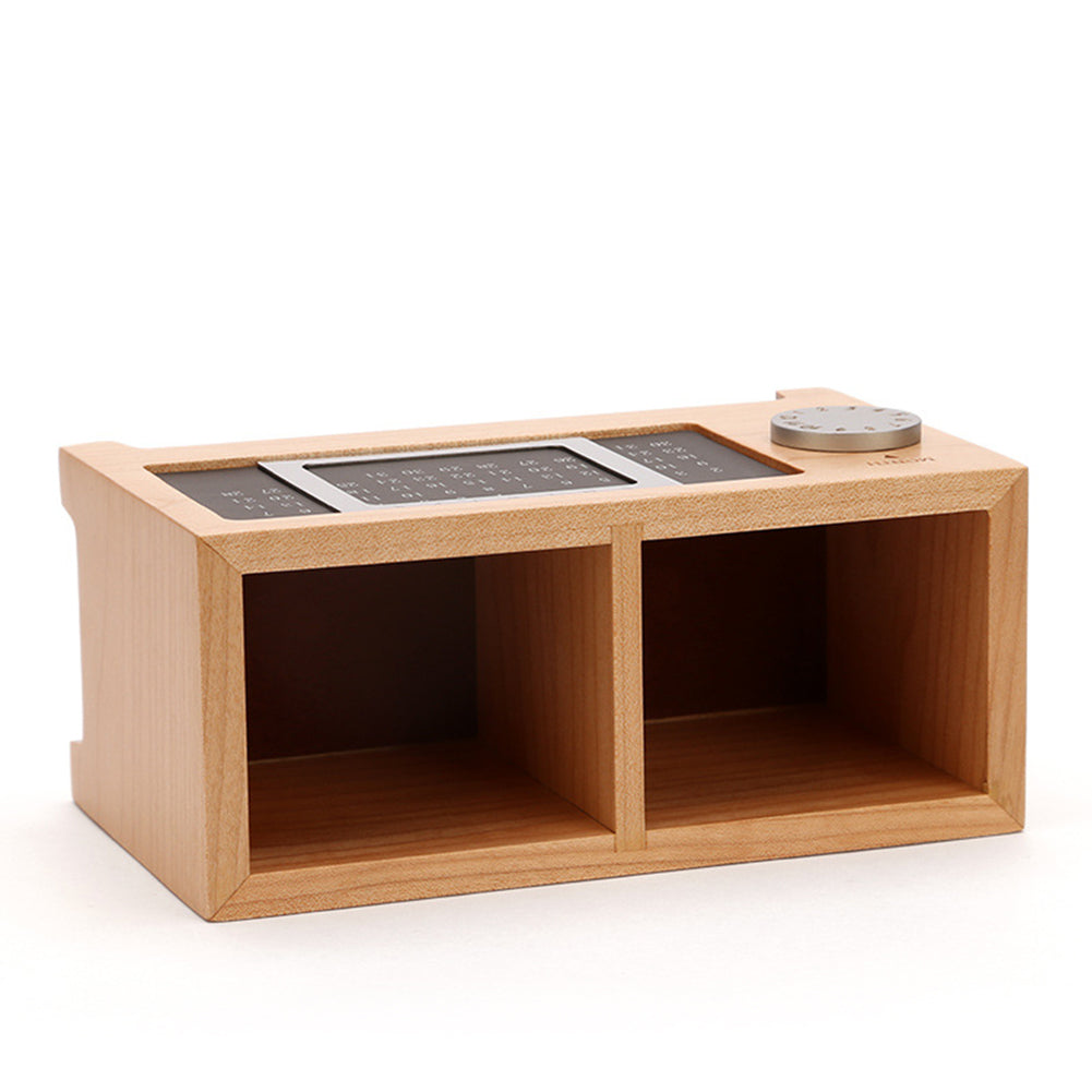 Wooden Desk Organiser with Perpetual Calendar