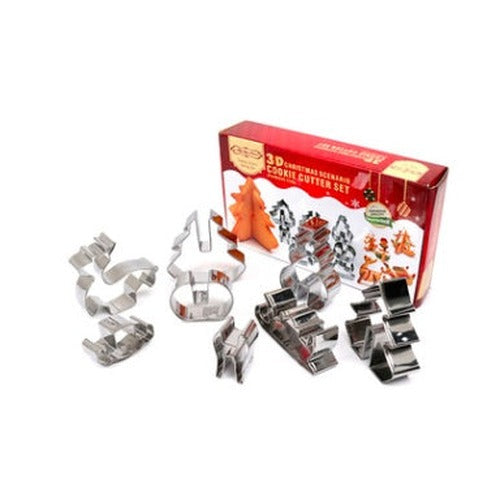 Stainless Steel Gingerbread House Cookie Cutter Set