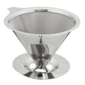 Stainless Steel Pour-Over Coffee Dripper with Stand