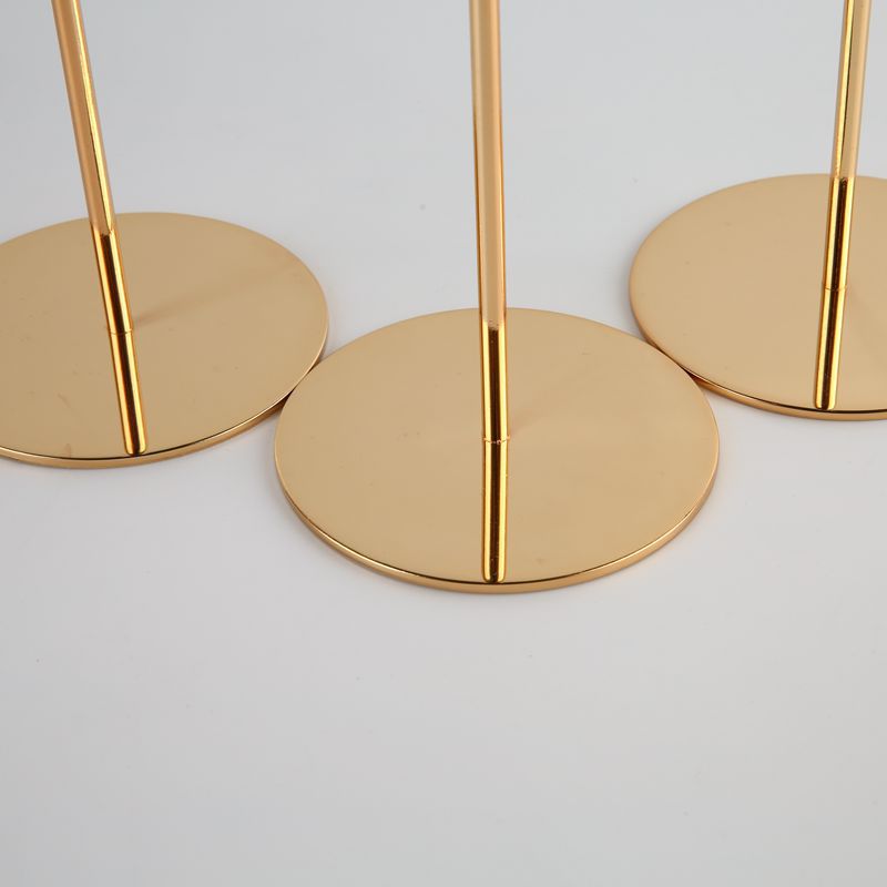 Slim Gold Metal Candlestick