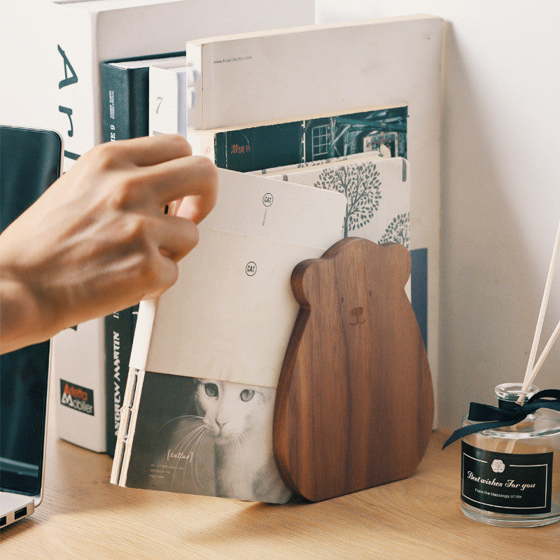 Wooden Bear Bookend
