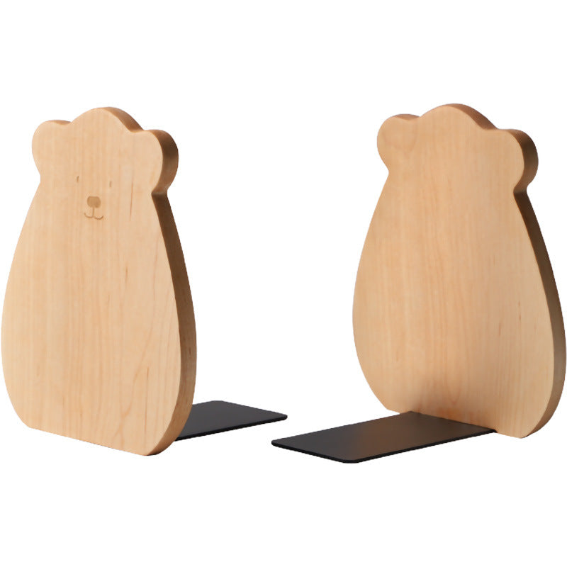Wooden Bear Bookend