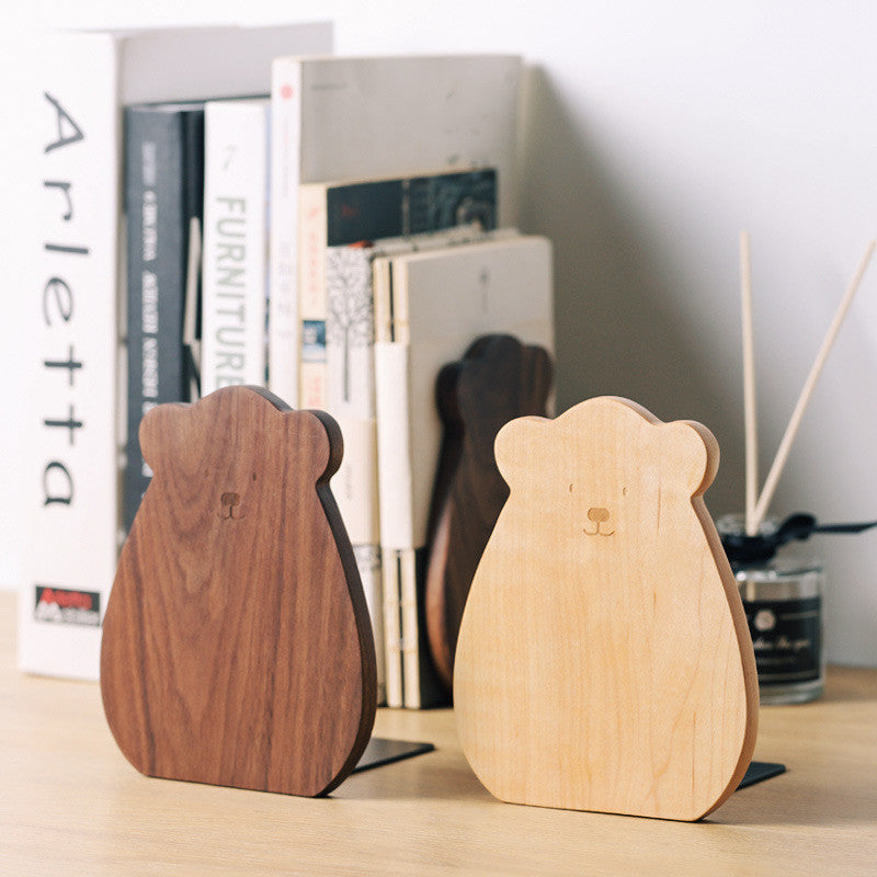 Wooden Bear Bookend