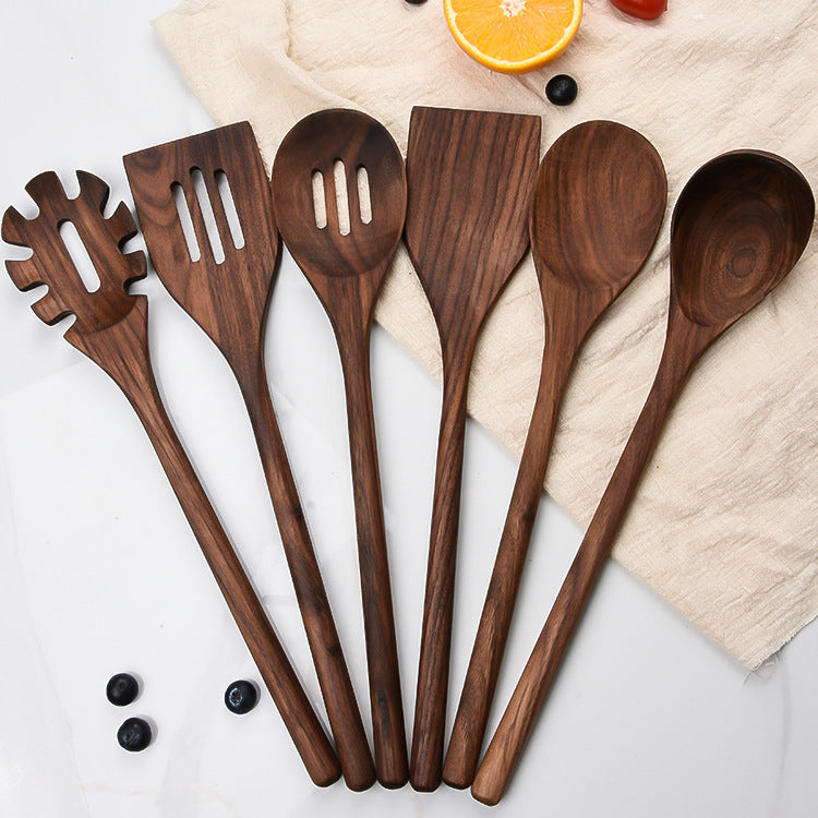 Black Walnut Cooking Utensil Set (6 Pieces)