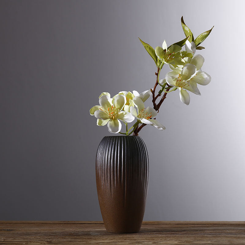 Rustic Glazed Ceramic Bud Vase