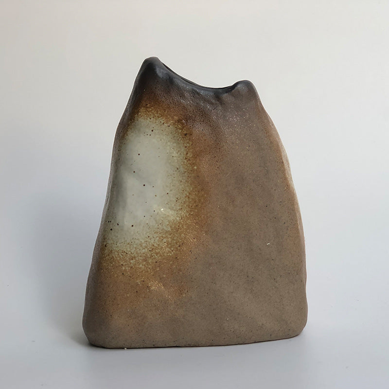 Rustic Glazed Ceramic Bud Vase