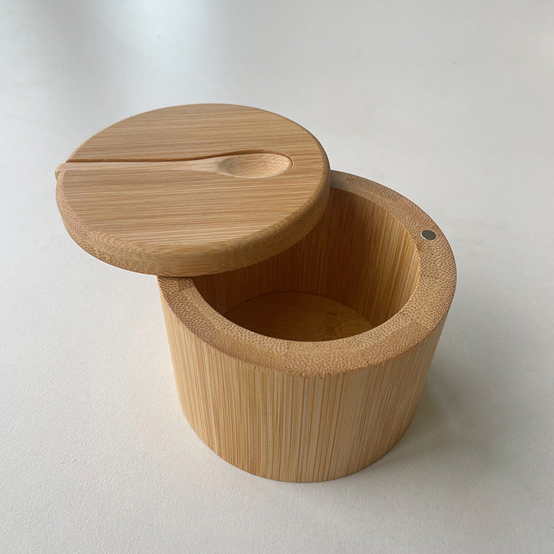 Bamboo Salt Box with Swivel Lid