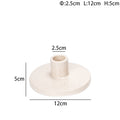 Cream Ceramic Candle Holder