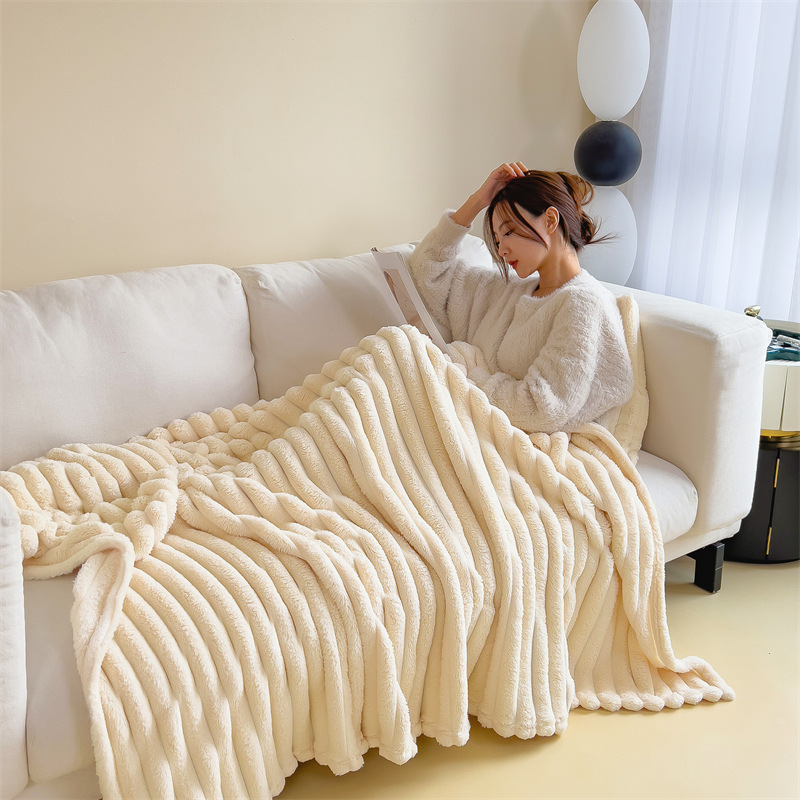Miorvale Ribbed Fleece Throw