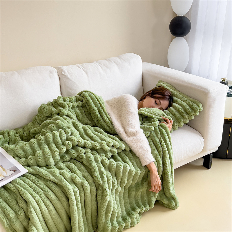 Miorvale Ribbed Fleece Throw