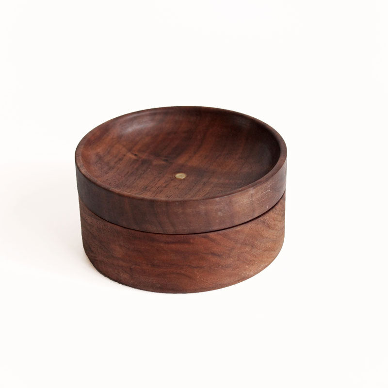 Black Walnut Jewellery Box with Ring Tree
