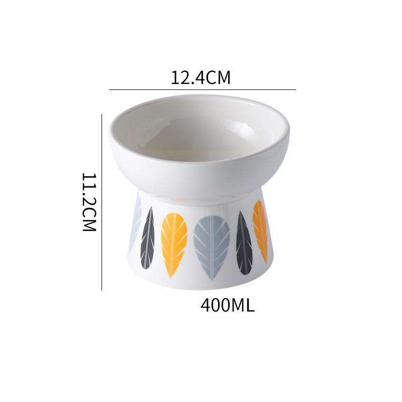 Raised Ceramic Cat Bowl