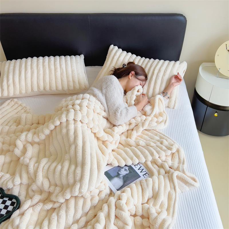 Miorvale Ribbed Fleece Throw