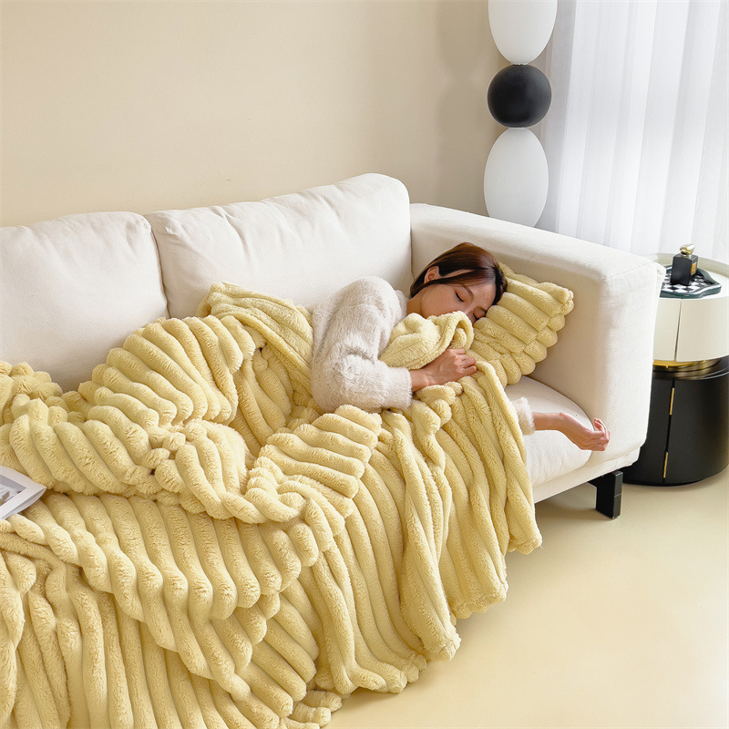 Miorvale Ribbed Fleece Throw