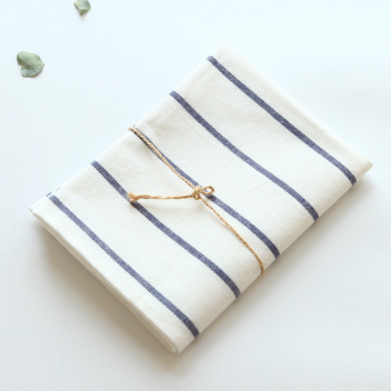 Blue and White Cotton Kitchen Towel