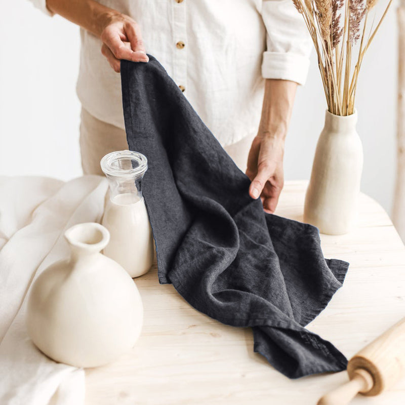 Linen Tea Towel with Hanging Loop