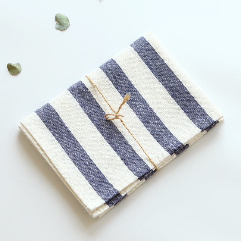 Blue and White Cotton Kitchen Towel