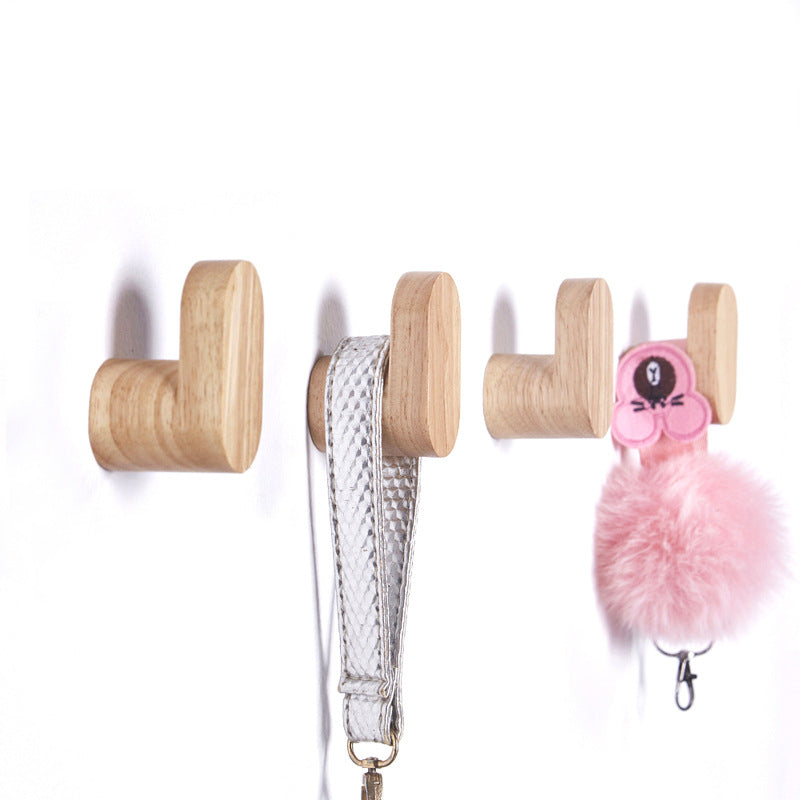 Rubber Wood Wall Hook