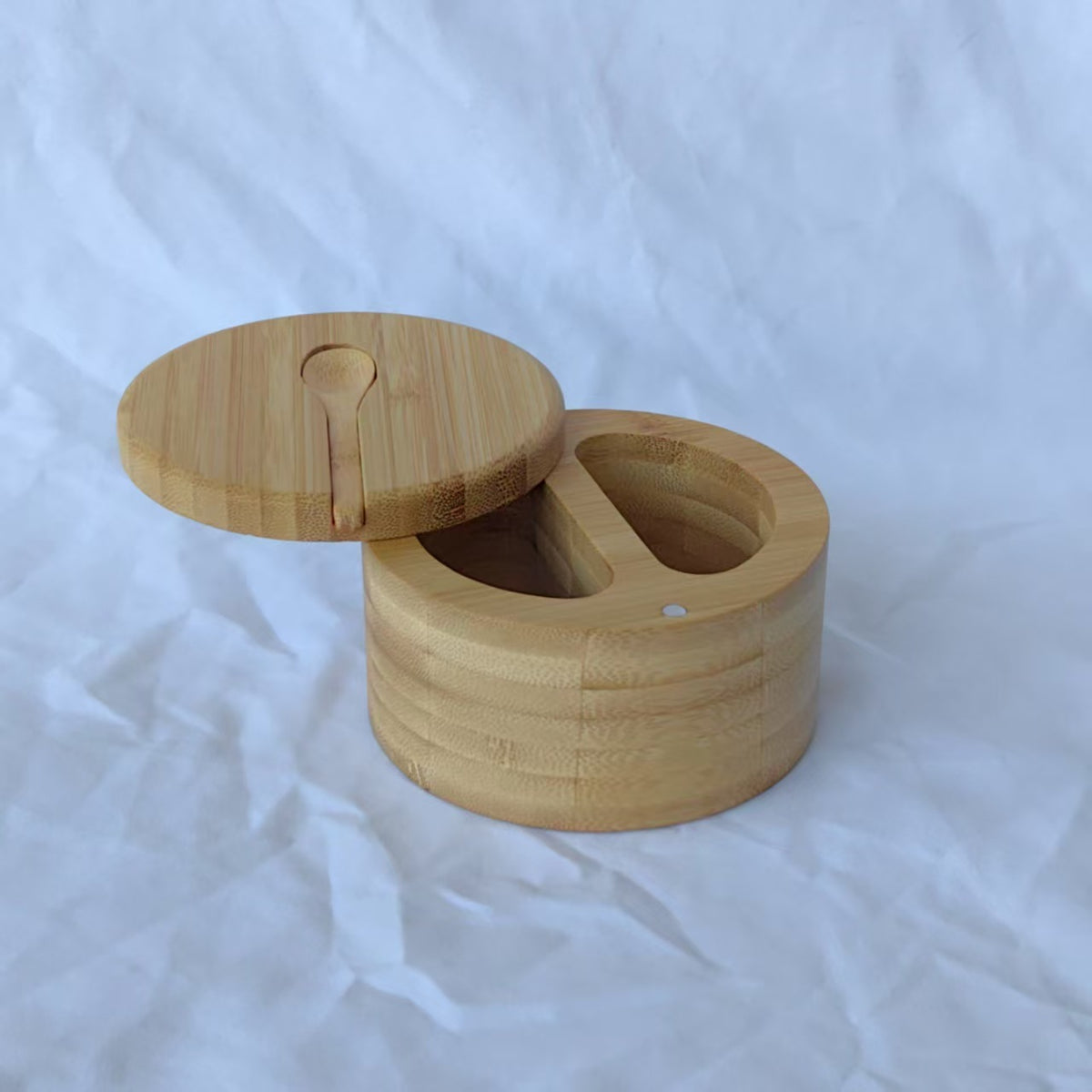 Bamboo Salt Box with Swivel Lid