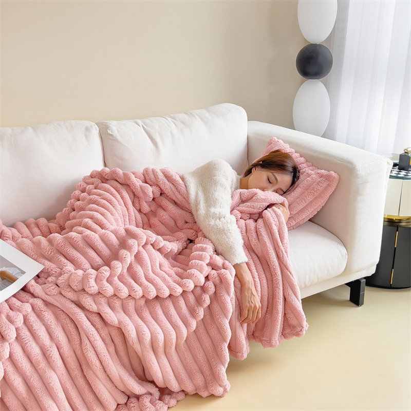 Miorvale Ribbed Fleece Throw